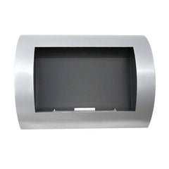 Ocean - Stainless Steel Bio Wall Fireplace - Upvibe